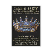 Der erste und letzte Herr König von Israel KJV Kar