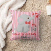 Der erste Valentinstag des Baby Boys Kissen (Decke)