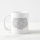 Der erste Verfassungszusatz Kaffeetasse (Links)