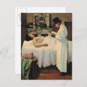 Der erste Versuch, Krebs mit X-Strahlen zu Leckere Postkarte (Vorne/Hinten)