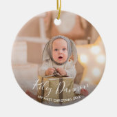 Der erste Weihnachtsfeiertag des Babys Keramik Ornament (Vorne)