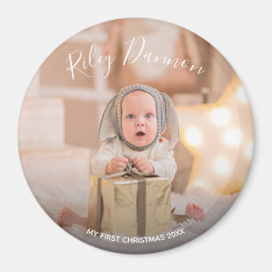 Der erste Weihnachtsfeiertag des Babys Magnet