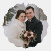 Der erste Weihnachtskuchen der Neugeborenen Ornament Karte (Rückseite)