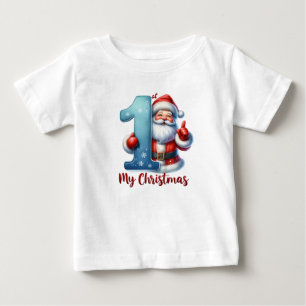 Der erste Weihnachtsmann des Babys Baby T-shirt