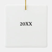 Der erste Weihnachtsnamen unserer Dackel Keramikornament (Rückseite)