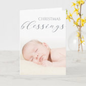 Der erste Weihnachtssegen des Babys - das FOTO DEI Karte (Gelbe Blume)