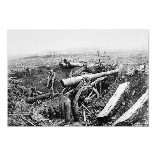 Der Erste Weltkrieg in Argonne Vintag Fotodruck (Vorne)