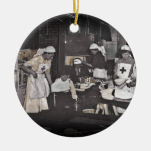 Der Erste Weltkrieg pflegt Hilfsstation Keramikornament