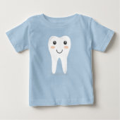 Der erste Zahn des Babys Baby T-shirt (Vorderseite)