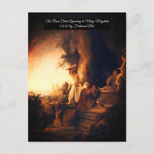 Der ertrunkene Christus erscheint Maria Postkarte (Vorderseite)