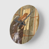 Der Erzengel Gabriel aus der Annunziationsgrube Runde Wanduhr (Winkel)