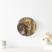 Der Erzengel Gabriel aus der Annunziationsgrube Runde Wanduhr (Zuhause)