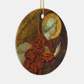 Der Erzengel Gabriel, C. 1430 (Tempera auf Platte) Keramikornament (Rechts)