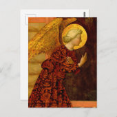 Der Erzengel Gabriel von Masolino da Panicale Postkarte (Vorne/Hinten)