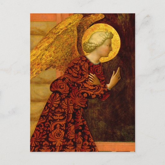 Der Erzengel Gabriel von Masolino da Panicale Postkarte (Vorderseite)