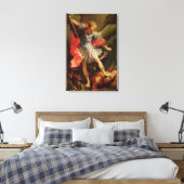Der Erzengel Michael besiegt Satan Leinwanddruck (Insitu (Schlafzimmer))