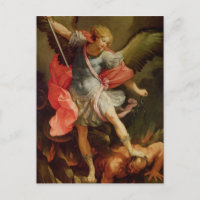 Der Erzengel Michael besiegt Satan
