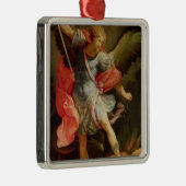Der Erzengel Michael, der Satan besiegt Silbernes Ornament (Rechts)