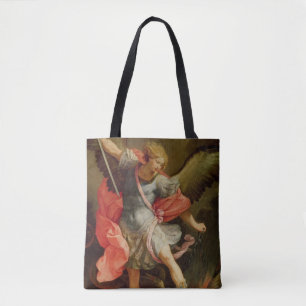 Der Erzengel Michael, der Satan besiegt Tasche