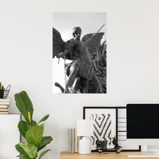 Der Erzengel michael Poster (Heimbüro)