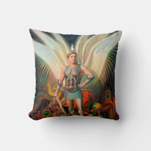 Der Erzengel Michael schlägt den Drachen Kissen