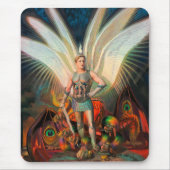 Der Erzengel Michael schlägt den Drachen Mousepad (Vorne)