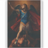 Der Erzengel Michael von Cavaliere d'Arpino Aufkleber (Vorderseite)