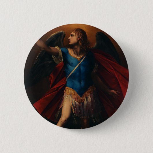 Der Erzengel Michael von Cavaliere d'Arpino Button (Vorderseite)
