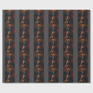 Der Erzengel Michael von Cavaliere d'Arpino Geschenkpapier