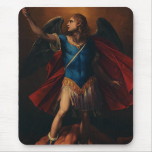 Der Erzengel Michael von Cavaliere d'Arpino Mousepad