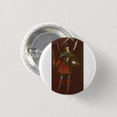 Der Erzengel Michael von Francisco de Zurbarán Button (Vorne & Hinten)