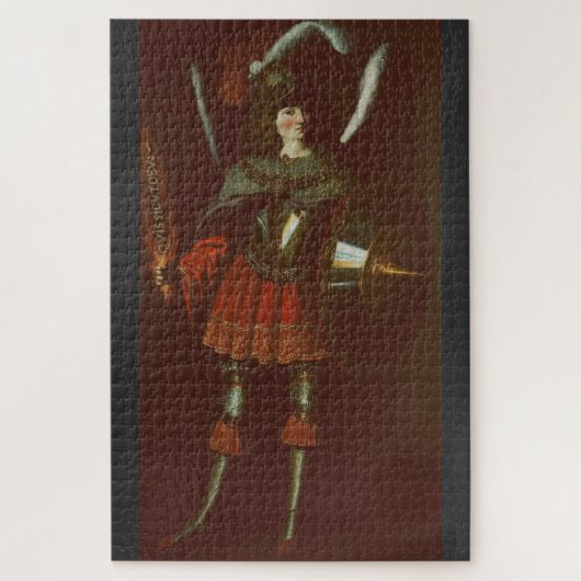 Der Erzengel Michael von Francisco de Zurbarán Puzzle (Vertikal)