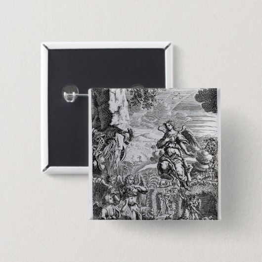 Der Erzengel Uriel informiert Gabriel Button (Vorne & Hinten)