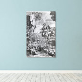 Der Erzengel Uriel informiert Gabriel Leinwanddruck (Insitu (Holzboden))