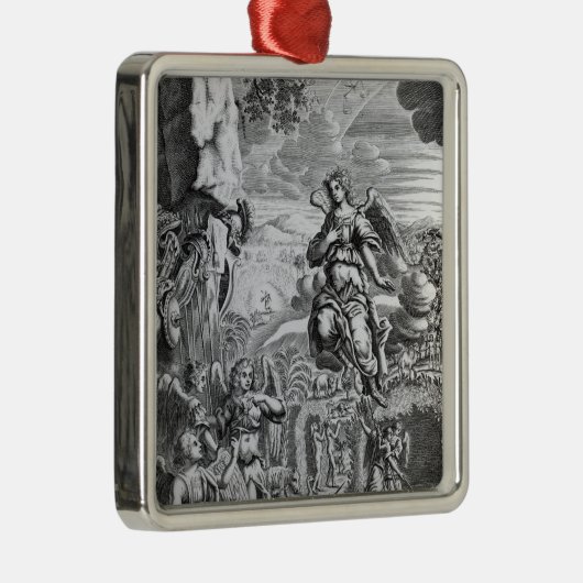 Der Erzengel Uriel informiert Gabriel Ornament Aus Metall (Rechts)