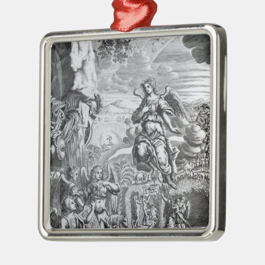 Der Erzengel Uriel informiert Gabriel Ornament Aus Metall (Links)