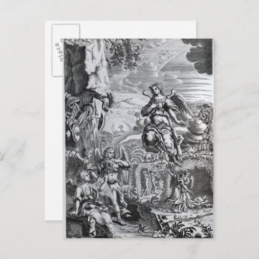 Der Erzengel Uriel informiert Gabriel Postkarte (Vorne/Hinten)