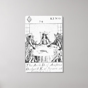 Der Erzherzog von Österreich erklärte König von Leinwanddruck