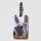 Der Esel lächeln mit Albernem Grin Gepäckanhänger (Vorderseite Vertikal)