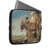 Der Esel (Öl auf Leinwand) Laptopschutzhülle (Vorne Rechts)