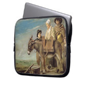 Der Esel (Öl auf Leinwand) Laptopschutzhülle (Vorderseite Links)