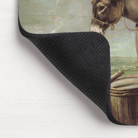 Der Esel (Öl auf Leinwand) Mousepad (Ecke)