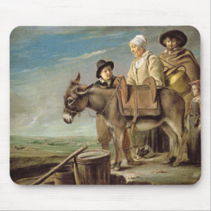 Der Esel (Öl auf Leinwand) Mousepad