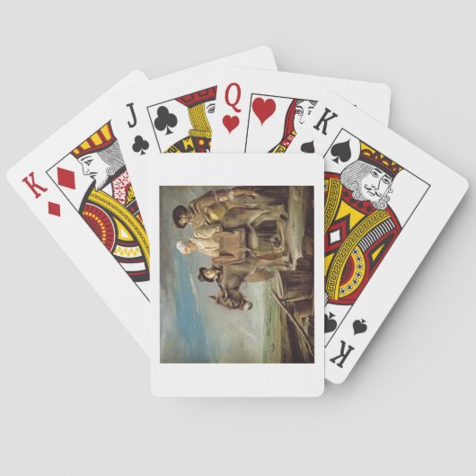 Der Esel (Öl auf Leinwand) Spielkarten (Rückseite)