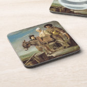 Der Esel (Öl auf Leinwand) Untersetzer (Linke Seite)