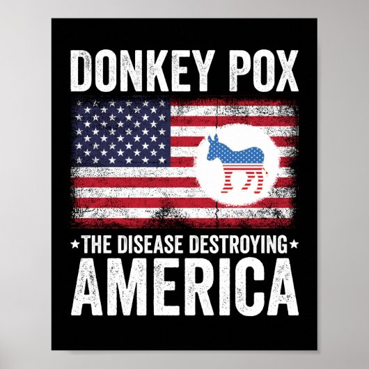 Der Esel pox die Krankheit, die Amerika zerstört Poster (Vorne)