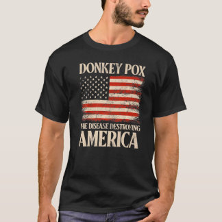 Der Esel pox die Krankheit, die Amerika zu retro z T-Shirt