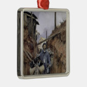 Der Esel, Somme, 1916 Silbernes Ornament (Rechts)