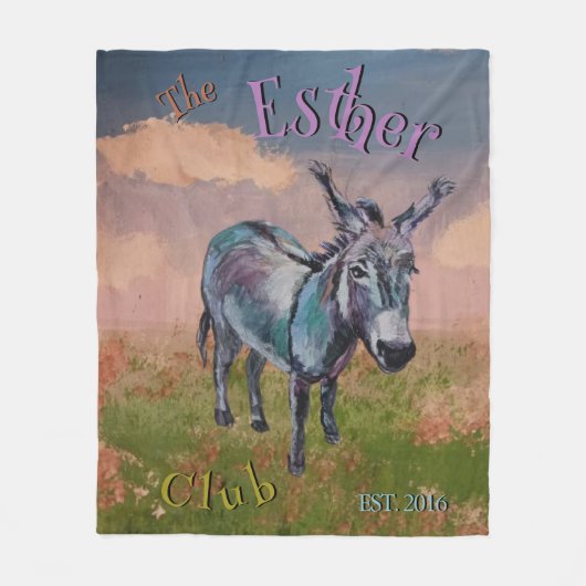 DER ESTHER CLUB FLEECEDECKE (Vorderseite)