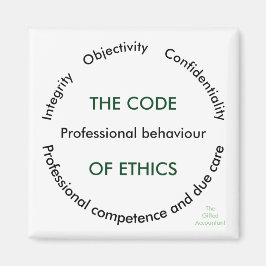 "Der Ethikkodex - 5 Grundprinzipien " Magnet